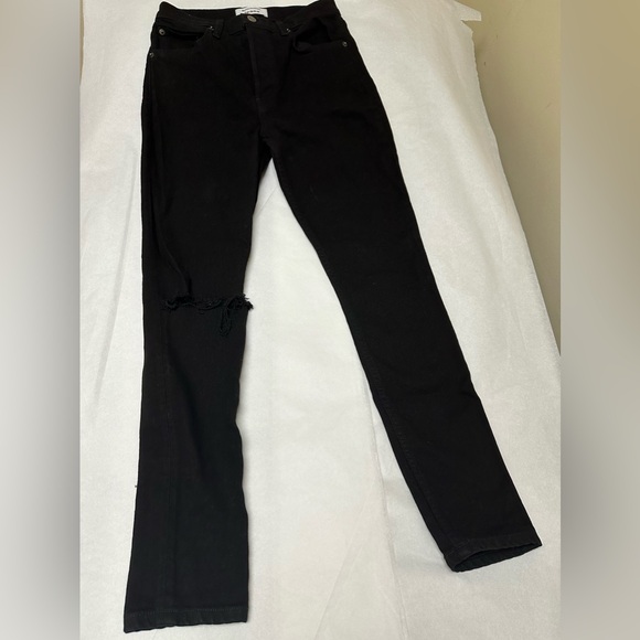 Reformation Faded Black Wash Destroyed Jeans Denim Skinny🌻 - Picture 2 of 10